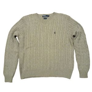 Polo by Ralph Lauren V-neck vintage men sweater golde dot tag